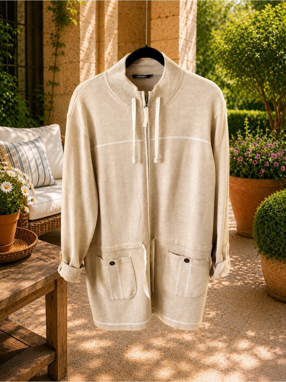 Olsen Knit Zip Cardigan/Jacket – Women’s XL (US 16) – Excellent Condition